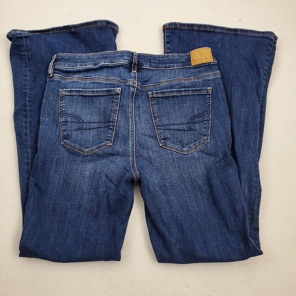 American Eagle Womens Size 10 Low Rise Flare Next Level Stretch Jeans - Picture 7 of 8